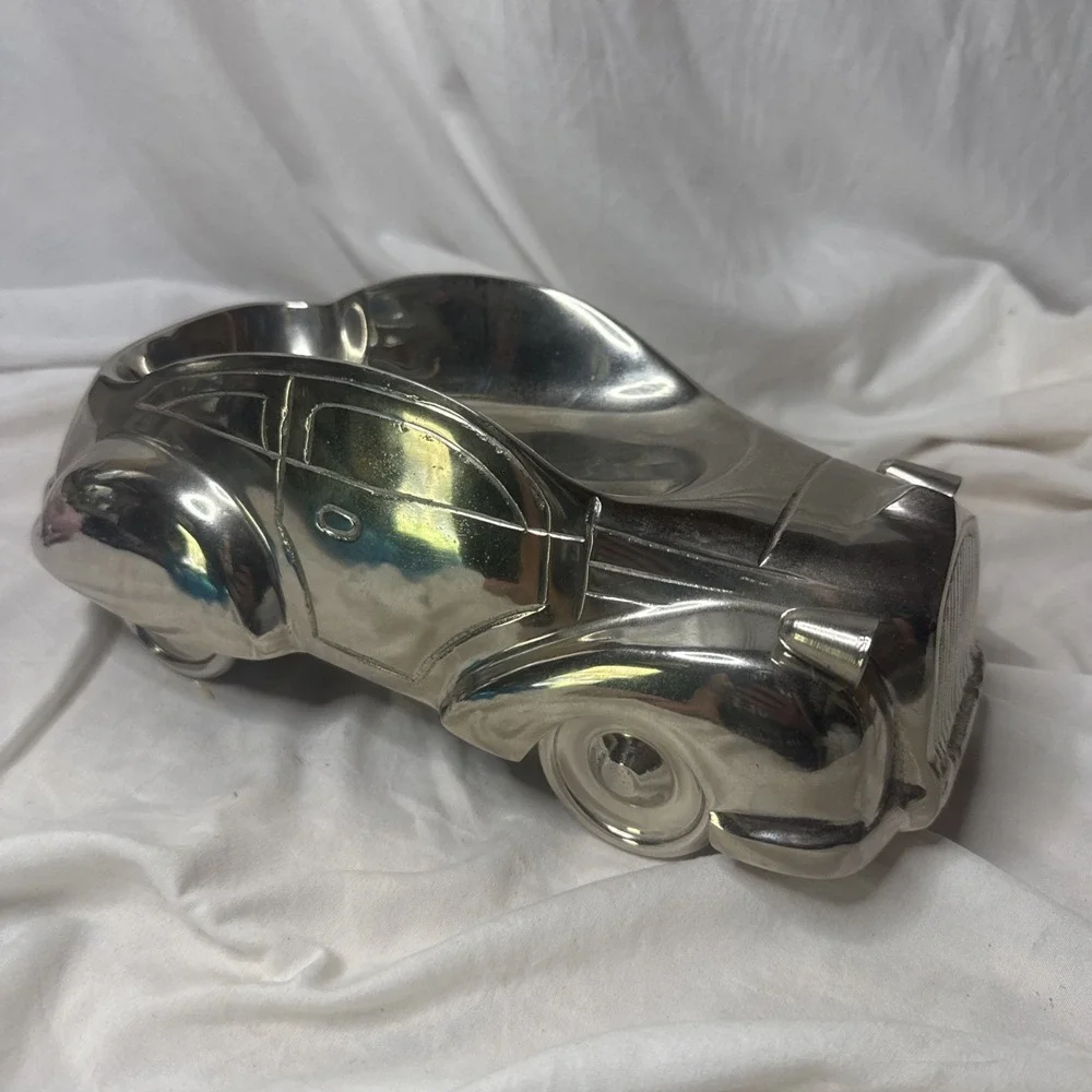 Vintage Godinger Silver Plated Art Deco Car Wine Booze Bottle Holder Caddy Bar
